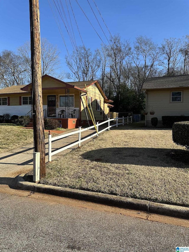 exterior space with a porch