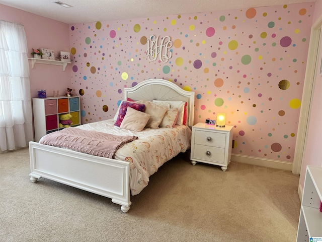 bedroom featuring carpet floors