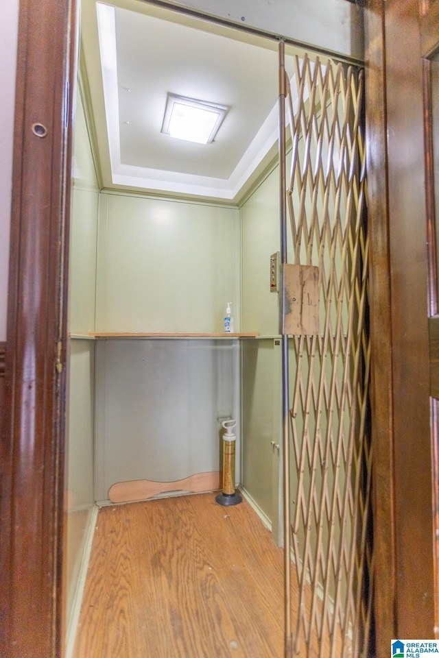 interior space featuring light hardwood / wood-style floors