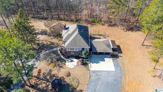 birds eye view of property