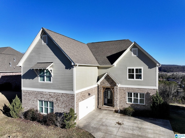 front of property featuring a garage