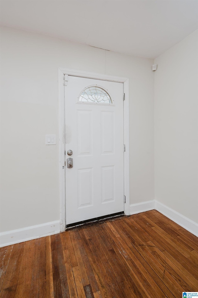 entrance foyer with hardwood / wood-style flooring