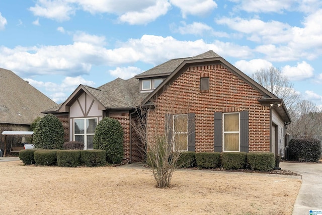 view of property with a garage