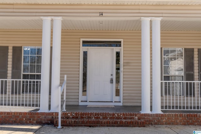 view of entrance to property