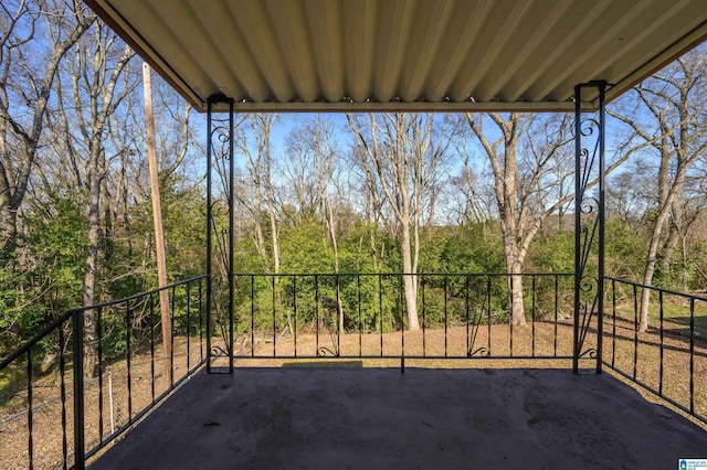 balcony featuring a patio area