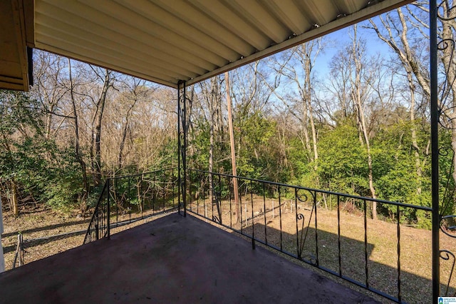 balcony featuring a patio area