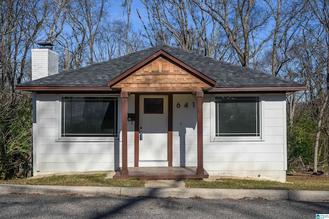 view of bungalow-style home