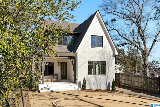 view of rear view of property