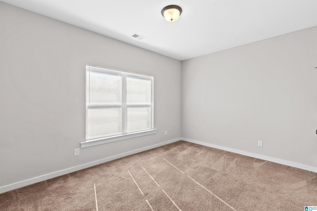 view of carpeted empty room