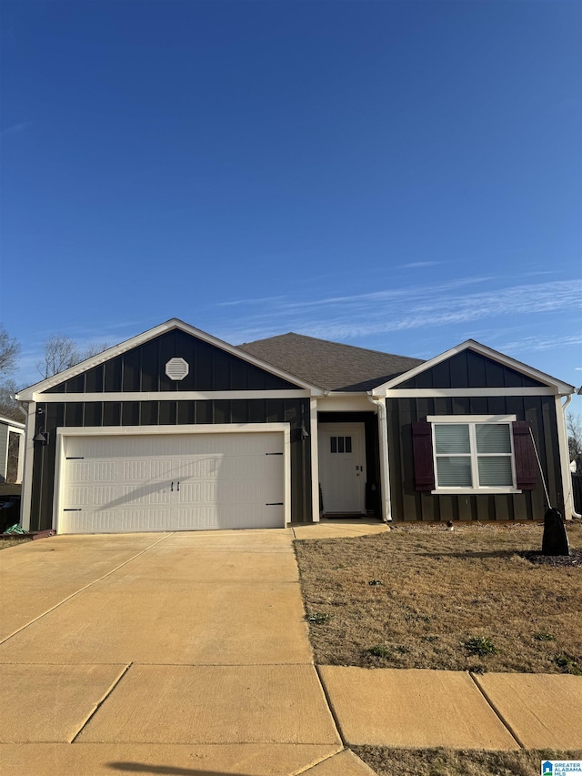 ranch-style house with a garage