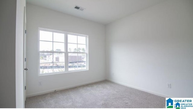 view of carpeted empty room