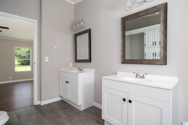 bathroom with vanity