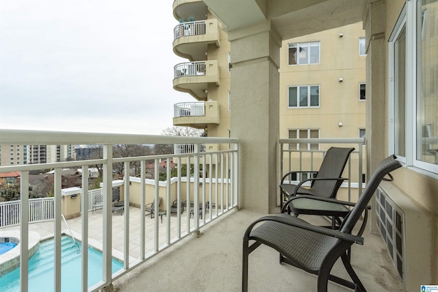 view of balcony