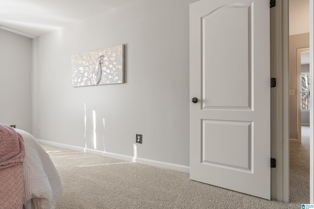 bedroom featuring carpet