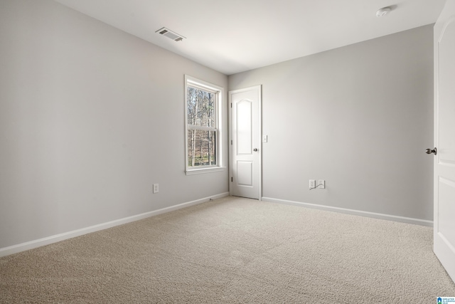 view of carpeted empty room