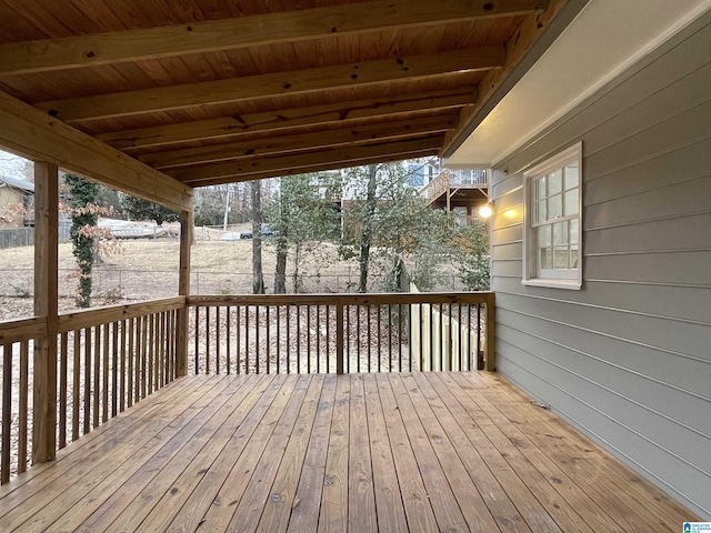 view of wooden terrace