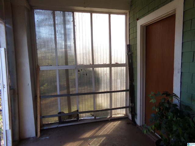 view of sunroom