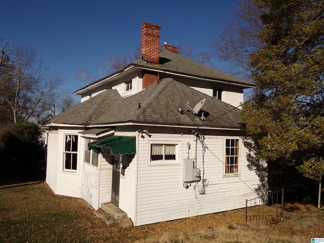 view of rear view of property