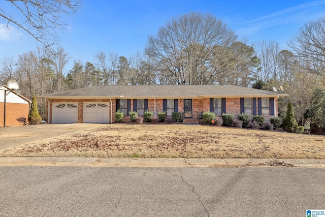 ranch-style home with a garage