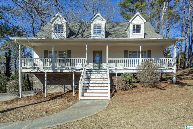 view of front of house featuring a porch