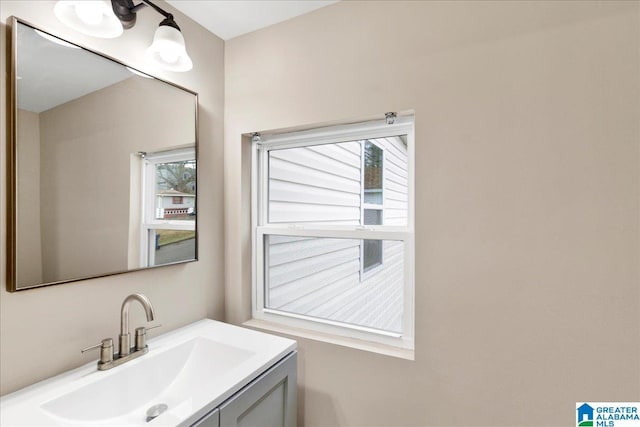 bathroom featuring vanity