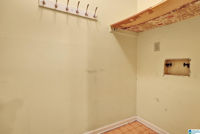 laundry room featuring hookup for a washing machine