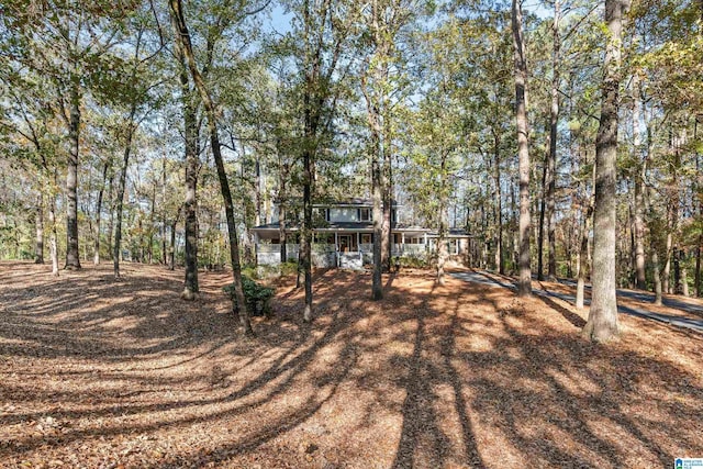 view of front of house with a porch