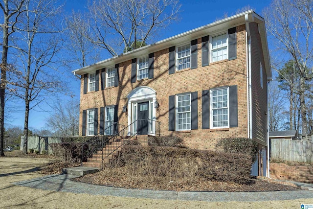 view of colonial home