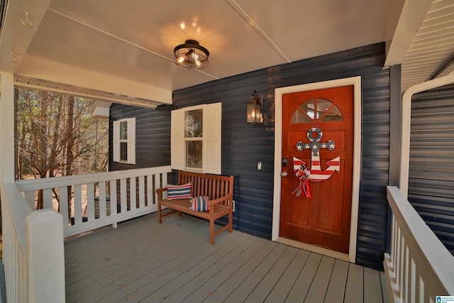 exterior space with a porch