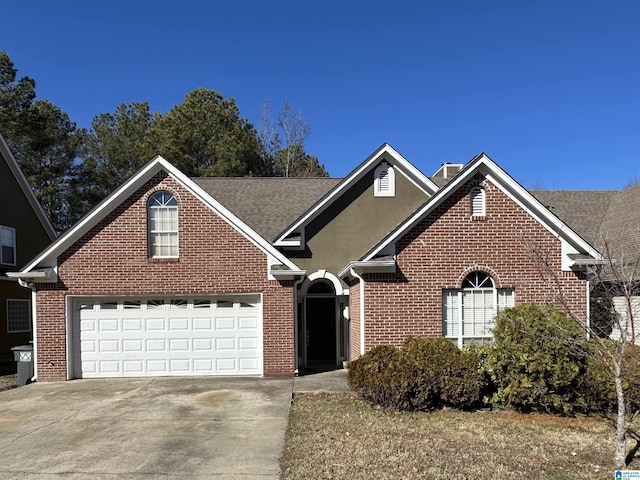 front of property featuring a garage