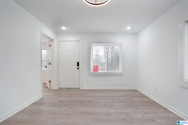 entryway featuring light wood-type flooring