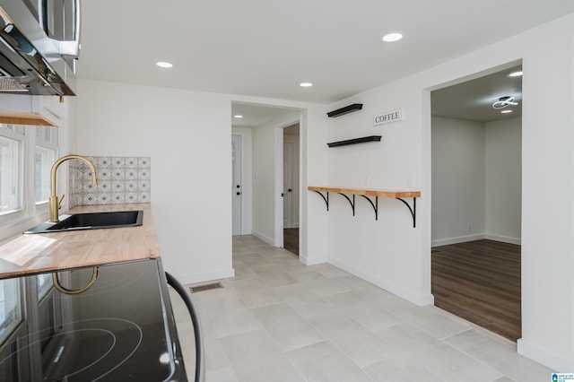 kitchen featuring sink and appliances with stainless steel finishes