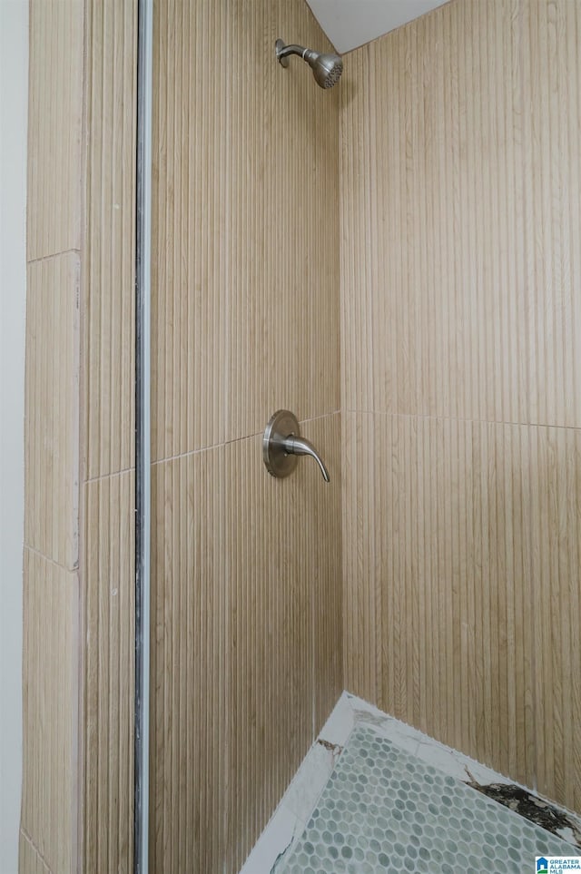 details featuring walk in shower