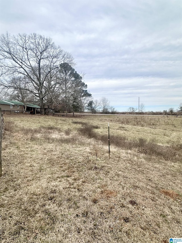 view of yard featuring a rural view