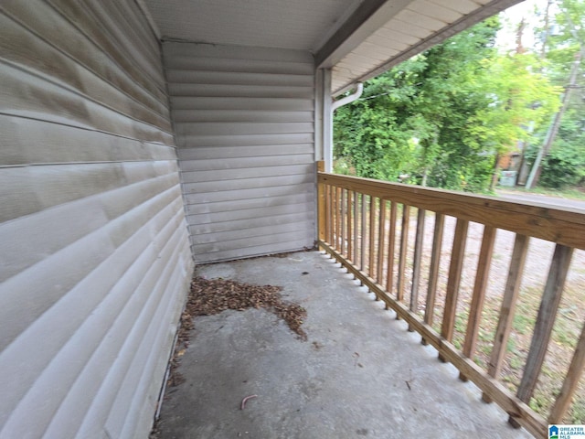 view of balcony