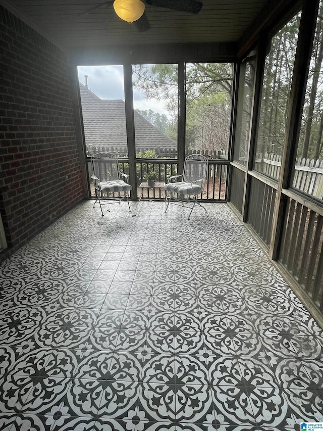 view of sunroom / solarium