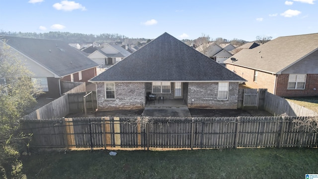 back of house featuring a patio area