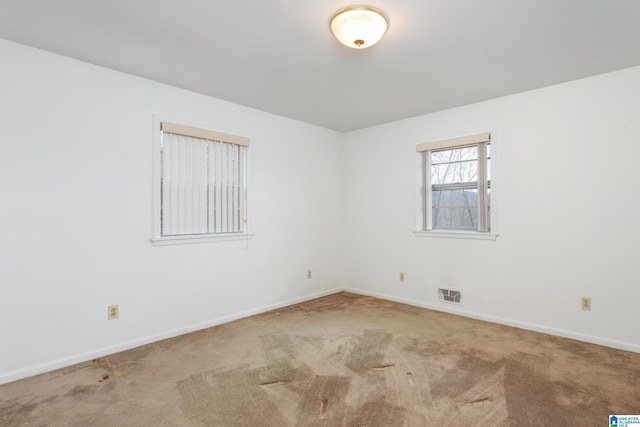 view of carpeted empty room