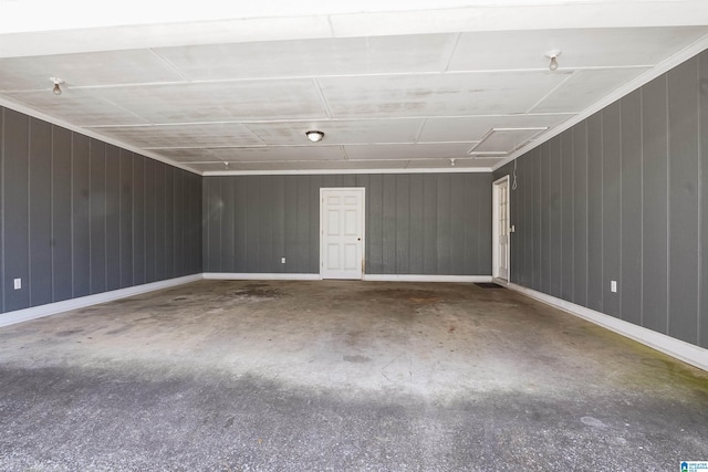 empty room with concrete floors