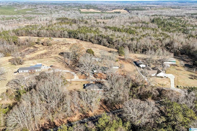 65 Wooley Rd, Brent, AL 35034 - bird's eye view featuring a wooded view