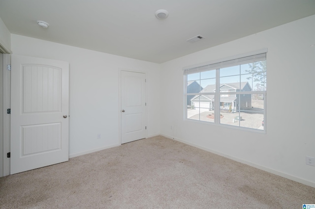 view of carpeted empty room