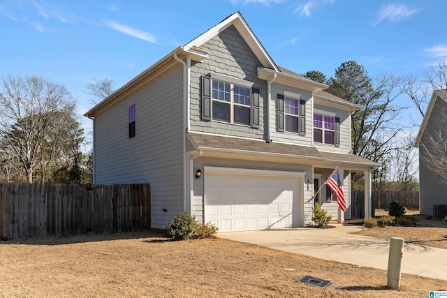 view of front of house featuring a garage