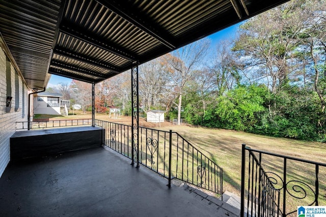 view of balcony