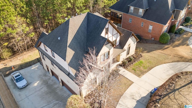 birds eye view of property