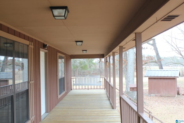 exterior space with a porch