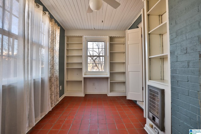 closet featuring heating unit