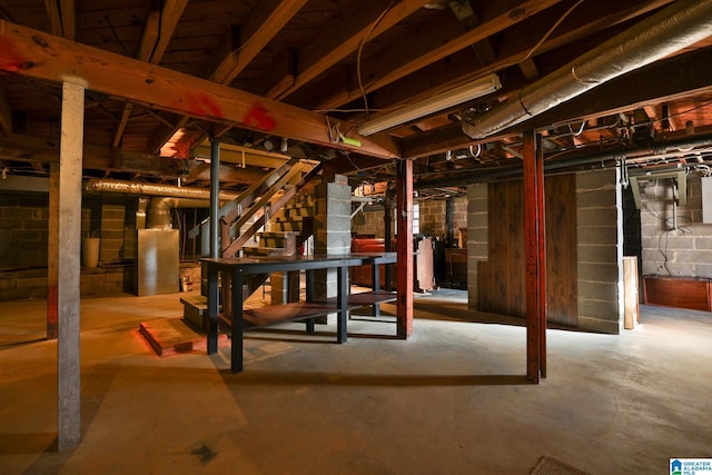 view of basement