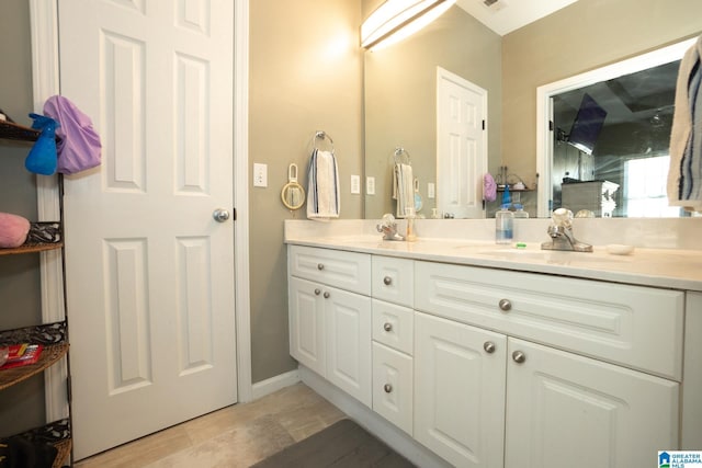 bathroom with vanity