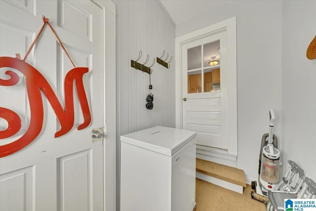 view of laundry room