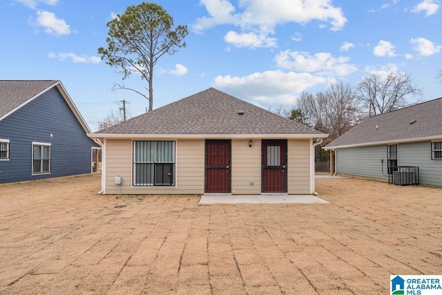 rear view of property with a patio